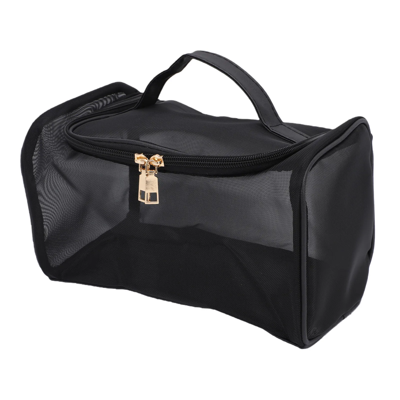 

Nylon Mesh Cosmetic Bag Pouch Portable Large Capacity Mesh Makeup Bag for Toiletries Travel Portable Mesh Makeup Pouch