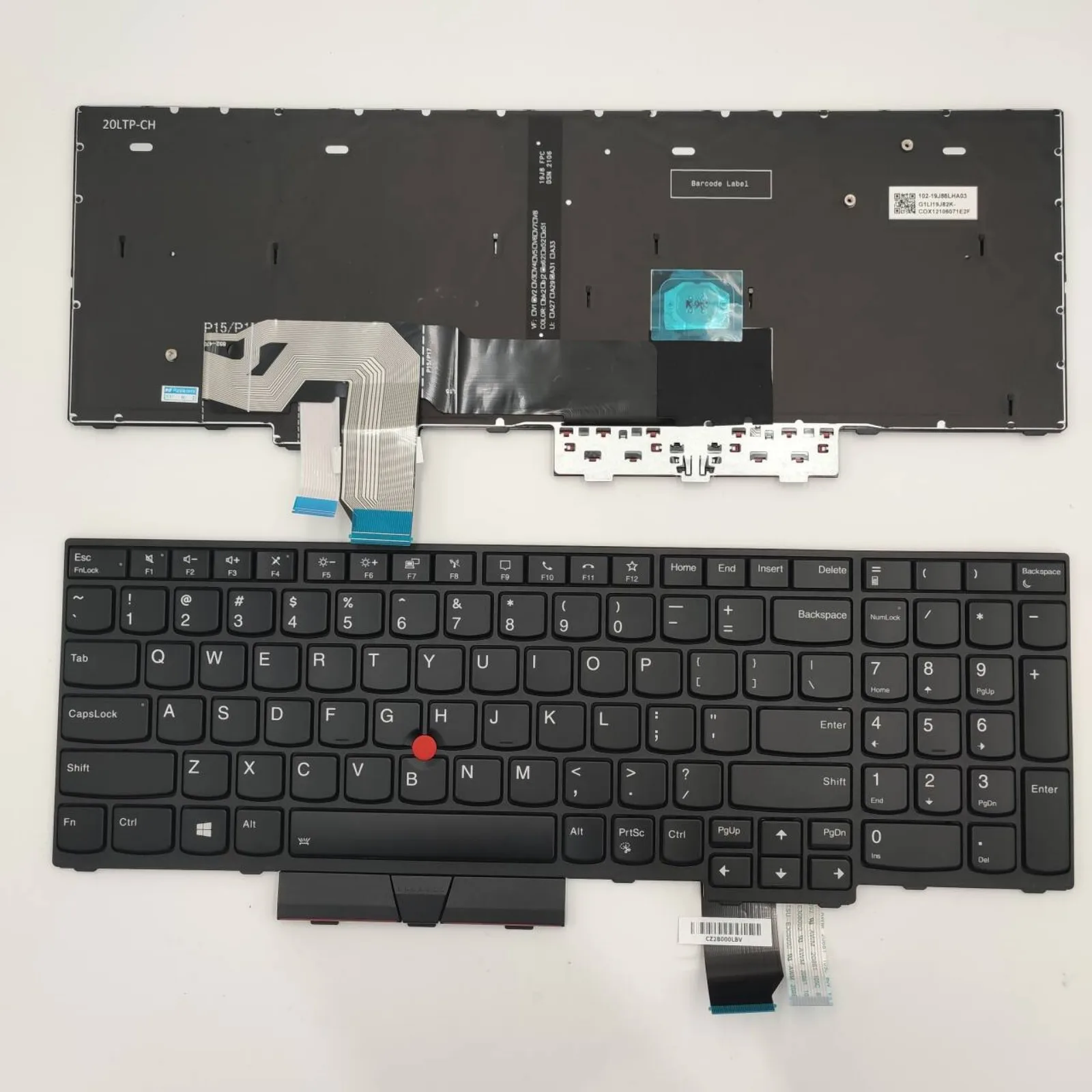 

US for Lenovo Thinkpad T15g Gen 1 P15 Gen 1 P17 Gen 1 Laptop Backlight Keyboard