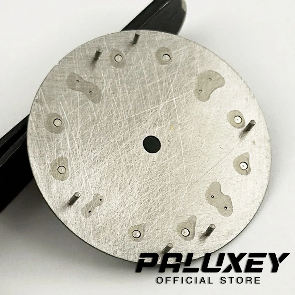 29 มม.สีเขียวส่องสว่างนาฬิกาสําหรับ NH35 NH36 ETA2824 2836 Miyota 8215 การเคลื่อนไหวสีดําสีขาวสีเขียวสีฟ้านาฬิกาใบหน้า