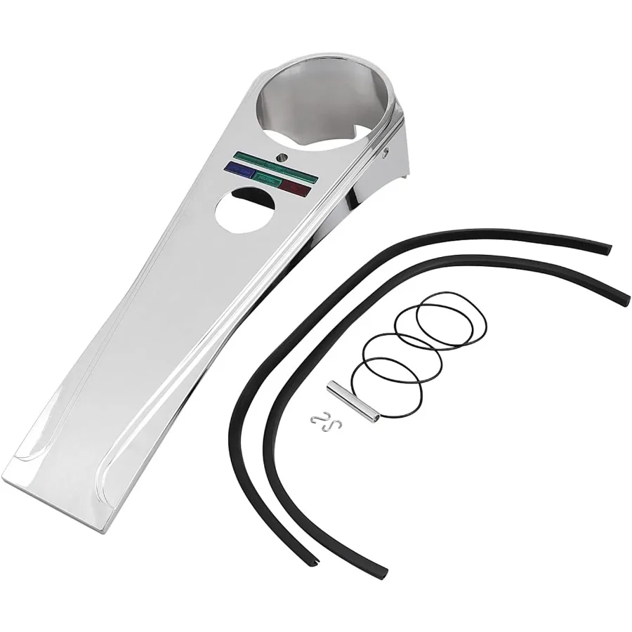 

Chrome Long Rider Style Dash Panel for Harley Softail FXST 19841995 and Dyna FXDWG 19911995 Premium Motorcycle Dashboard with S