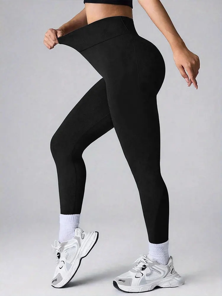Summer Style Yoga Long Pants Peachy Buttocks Tummy Control Butt Lifting Legging Outdoor Sports Daily Travel Wear Skinny Trousers