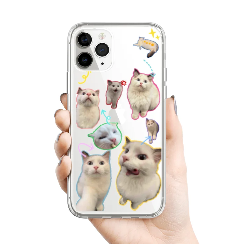 

Funda Kitty Orange Cats Couple Phone Case For iPhone 16 15 11 12 14 13 Pro Max Mini XS XSM XR 7 8 Plus SE4 16e Cute Funny Covers