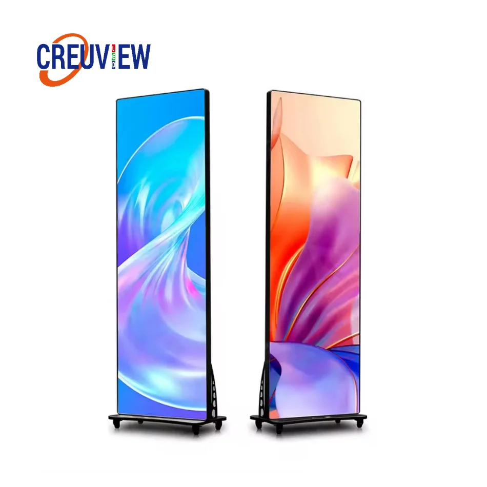 High Refresh Indoor GOB LED Poster Display Screen 640x1920mm High-Definition Multi-Unit Splicable for Business & Entertainment