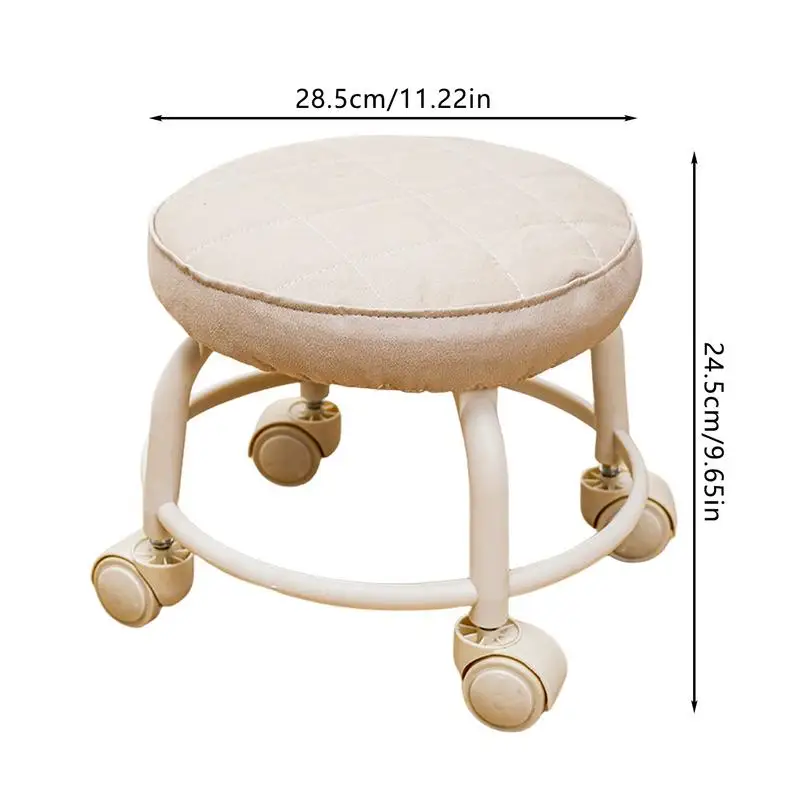 Multifunctional Pulley Heavy-duty Seat 360 Rotation Waterproof Wheeled Stool With Low Practicality Fitness Lazy Bench Stool