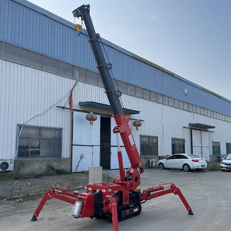 3Ton/5Ton/6Ton/8Ton/12Ton Mini Crawler Spider Crane with Outrigger & 360° Slewing for Heavy Lifting Tasks