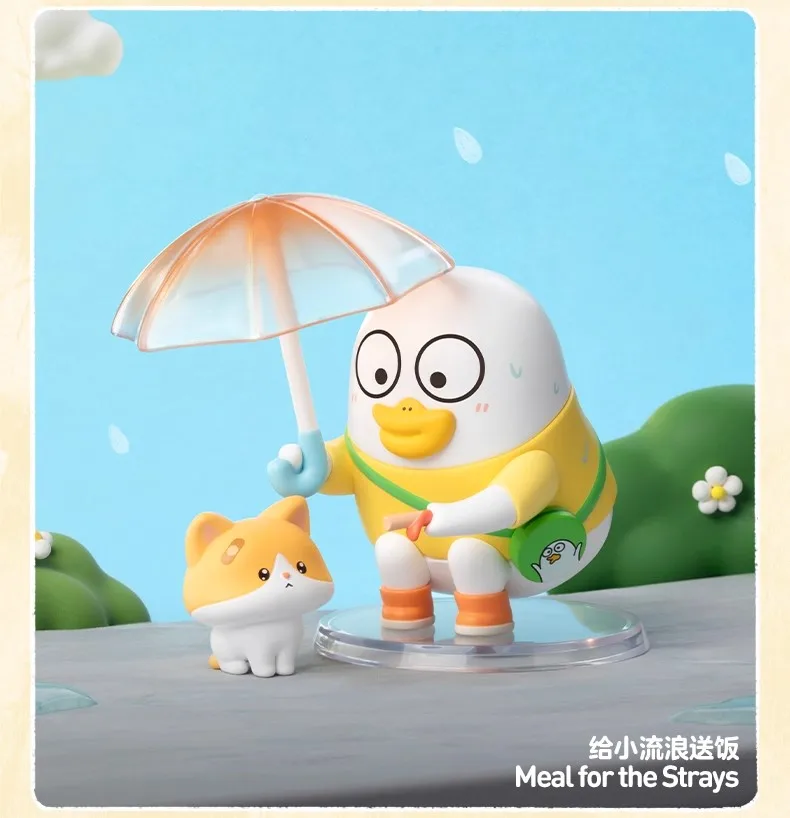 الأصلي Duckyo Never Grow Up سلسلة أرقام صندوق أعمى الرسوم المتحركة الطرفية جمع ديسمبر الحلي العصرية لعب صبي الفتيات الهدايا