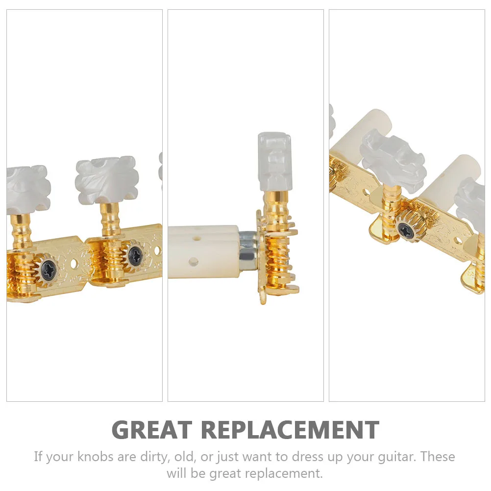 

1 Set Golden Guitar Control Knobs Replacement For Volume Tone Control Knob Classical Guitar Parts Accessories Instrument Tuning