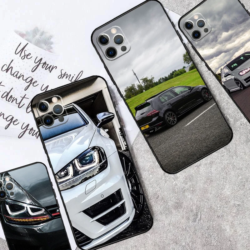 Sport Car Golf 7 Phone Case For iPhone 11 12 13 14 15 16 Pro Max Mini 14 15 16 Plus X XR XS Max 7 8 Cover