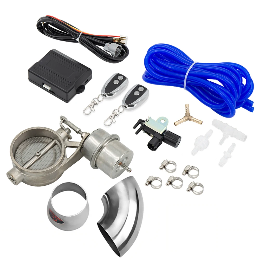 

Universal Car 2''/2.5''/3.0'' Vacuum Exhaust Vavle Pipe System Control Valve Set with Remote Controller Switch set 51/63/76MM