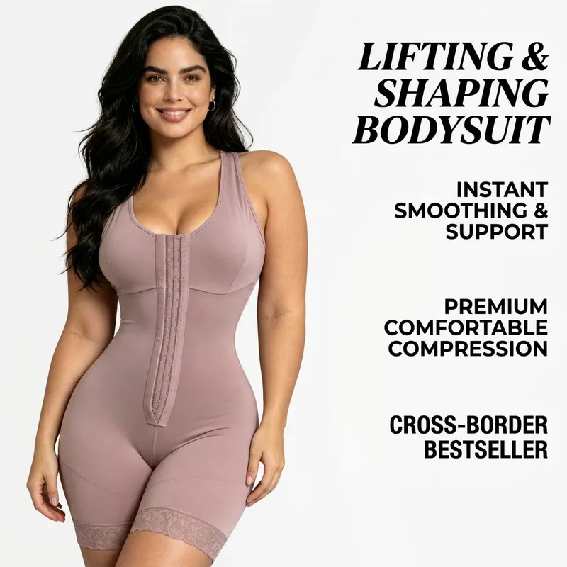 High Waist Body Shaper Tummy Control Butt Lifter Seamless Shapewear Corset Hook Closure Slimming Underwear For Women