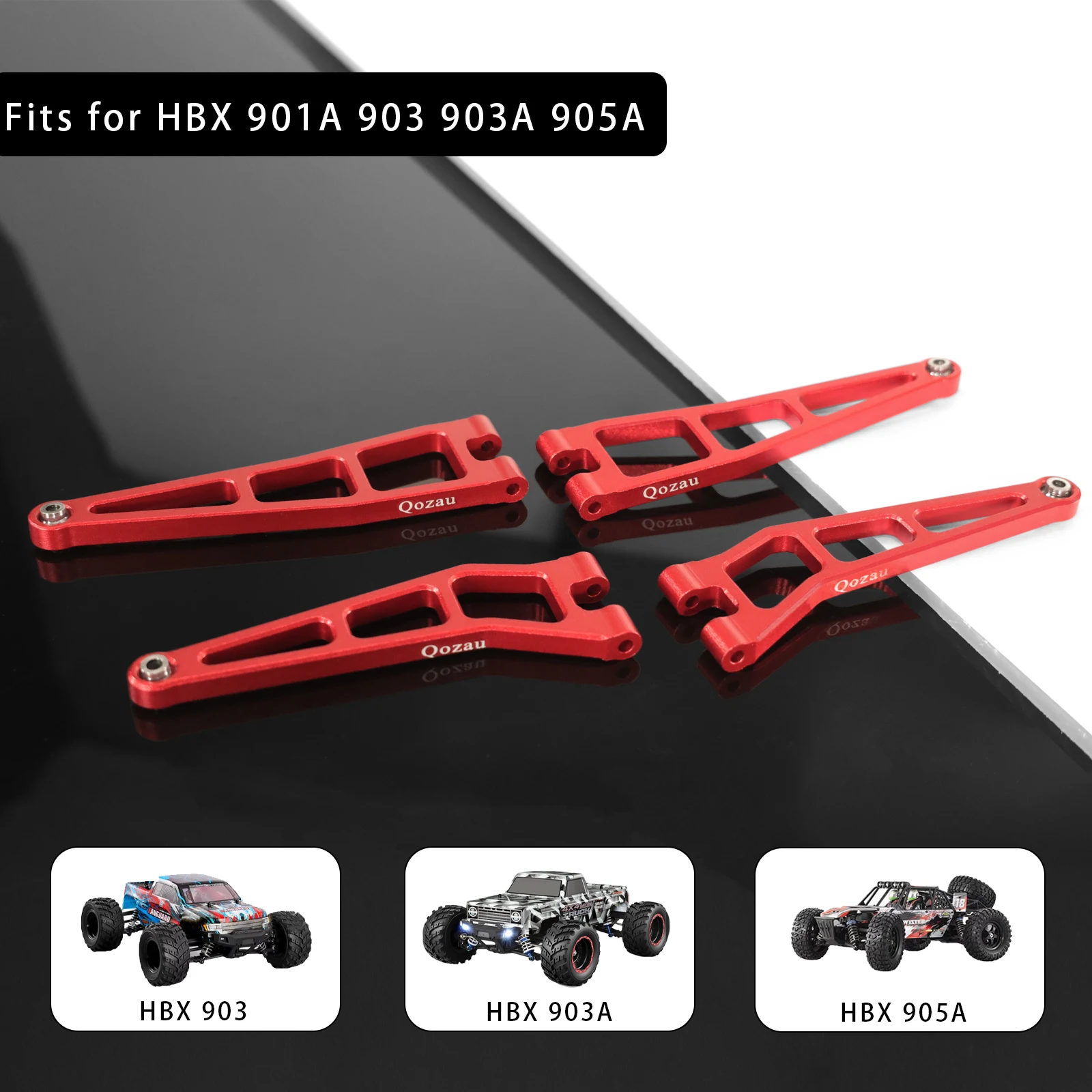 HBX 901 901A 903 905 905A メタルフロントおよびリアサスペンションアームリアハブステアリングブロック 1/12 RC カーアップグレードアクセサリー