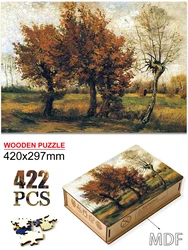 Puzzle en bois Van Gogh pour adultes et enfants, peinture de paysage magnifique, jeu de famille populaire, artisanat créatif de bricolage