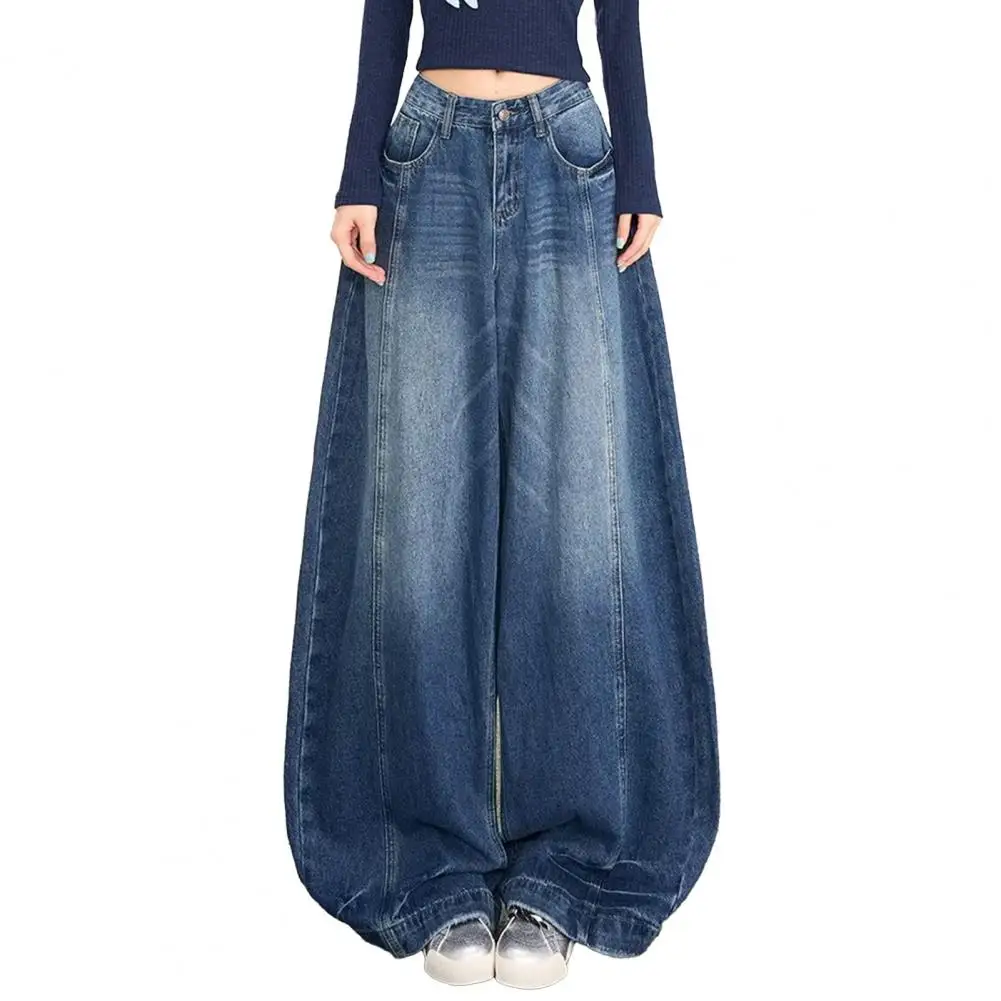 

Durable Denim Trousers Women Denim Pants Women’s High Waist Wide Leg Jeans Vintage Baggy Boyfriend Denim Pants Loose Stretchy