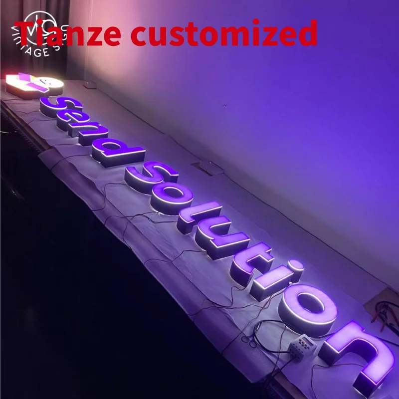 

(customized)Shop Front Lit Signage Business Advertising Letters Led Channel Sign Outdoor 3d Letter With High Quality