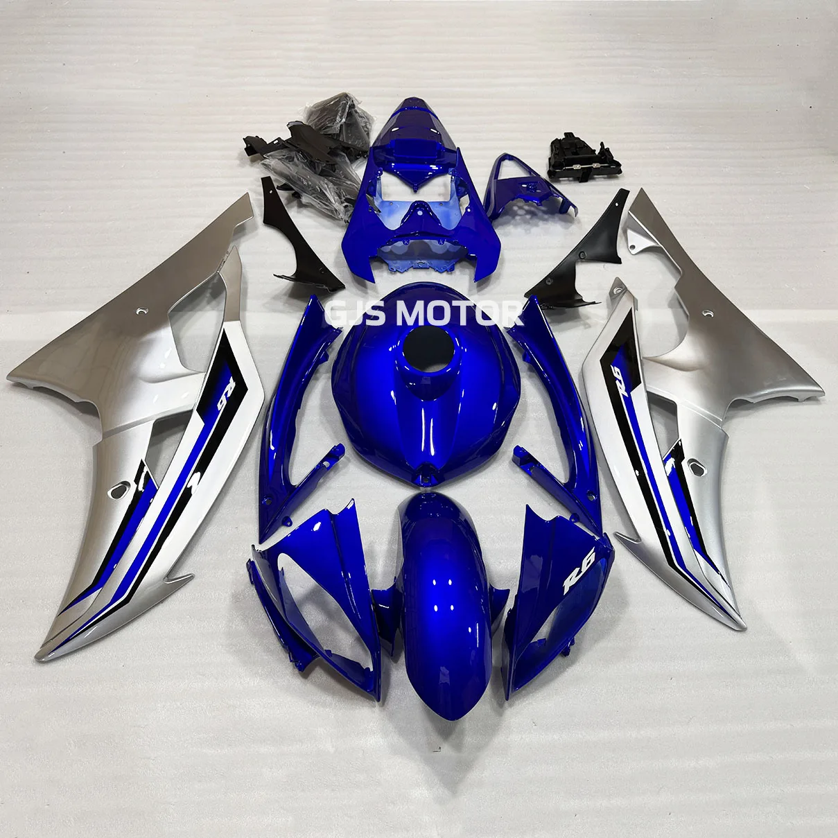 

Комплект обтекателя мотоцикла подходит для YZF R6 2008 2009 2010 2011 2012 2013 2014 2015 2016 YZF600 08-16 Обтекатель синий серебристый