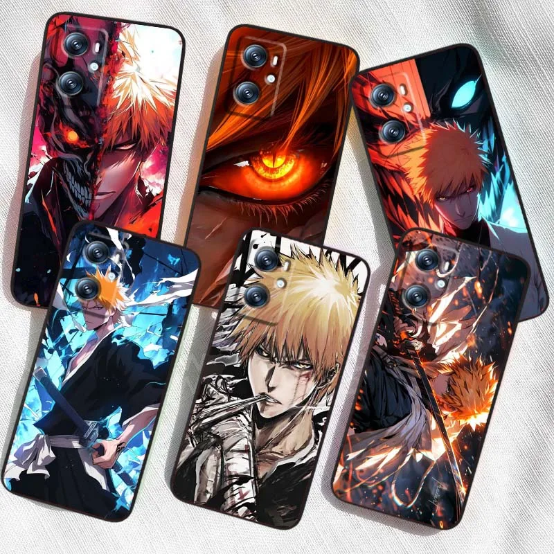 

Anime B-BLEACHS Cool For OPPO Reno 7 A96 A40 A58 5 6 Realme GT A74 A78 Neo2 A74 A78 Find X5 X3 X7 X8 Black Phone Case