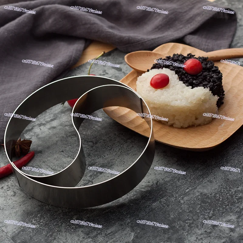 Baking Mold Rapid Prototyping Cold Vegetable Soup Tai Chi Modeling Hotel Kitchen Creative Stainless Steel Rice Ball Mold