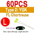 60 piezas YGK L FLC