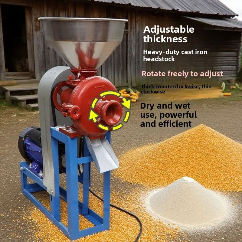 CX 220V Dry and Wet Grinding Mill Corn Rice Soybean Whole Grain Grinder