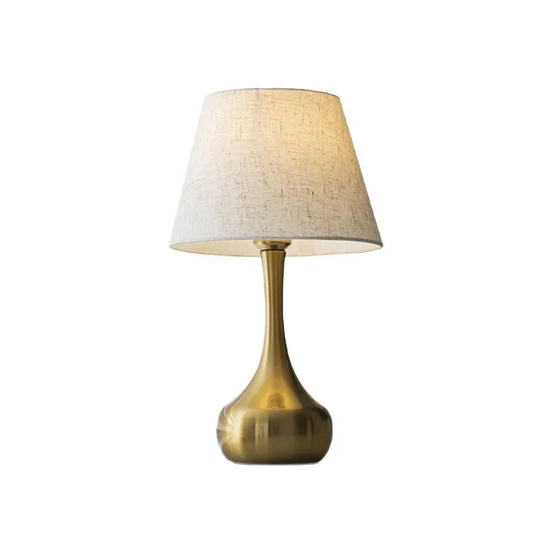 

American light luxury fabric study lamp creative high-end bedroom bedside table lamp