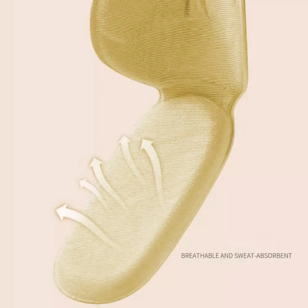 Upgraded Massage Heel Pad 1 Pair Heel Adjustment Pad Shock-absorbing Insole Durable High Heel Shoe Size Adapter Anti-drop