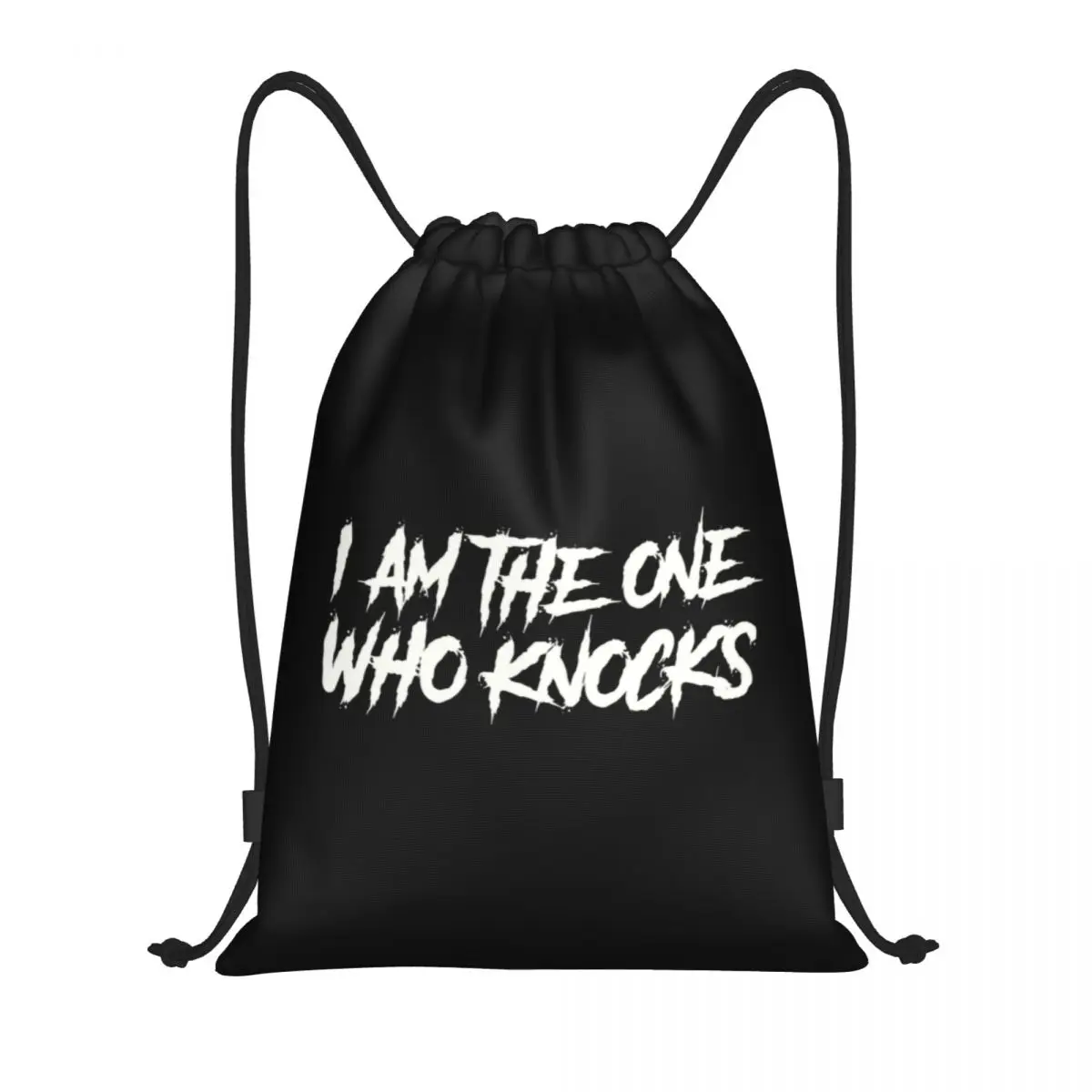 Custom I Am The One yang nocks tas punggung tali olahraga tas Gym untuk wanita pria Breaking Bad kutipan latihan snackpack