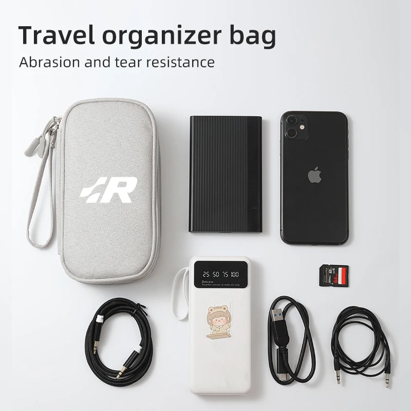 

Digital Accessory Storage Bag Portable Waterproof Double Layers Storage Bags For VW R Tiguan CC Jetta Polo Golf Passat Scirocco