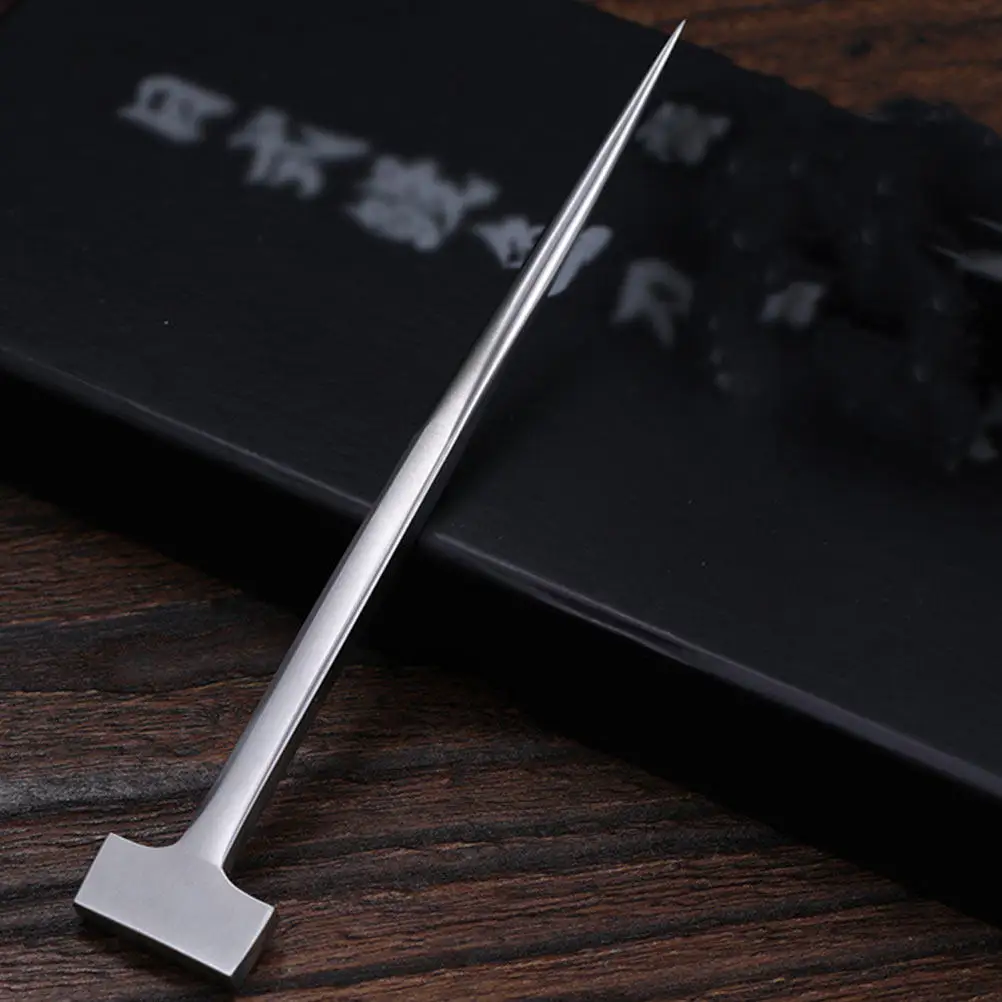 1Pcs Stainless Steel Eel Spike Premium T Shaped Fish Killing Nail Kitchen Tool Home Use Premium Eel Spike T Shaped Fish Nail