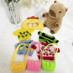 25CM Dress Up Capybara Plush Doll with Clothes and Accessories Cute Stuffed Capybara Cosplay Dolls Nice Birthday Gifts