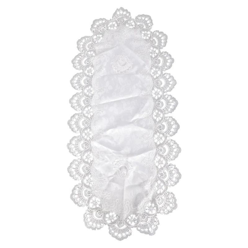 E8BD Mesh Lace Doily Table Cover Dust Proof Refrigerator Cover Household Essential