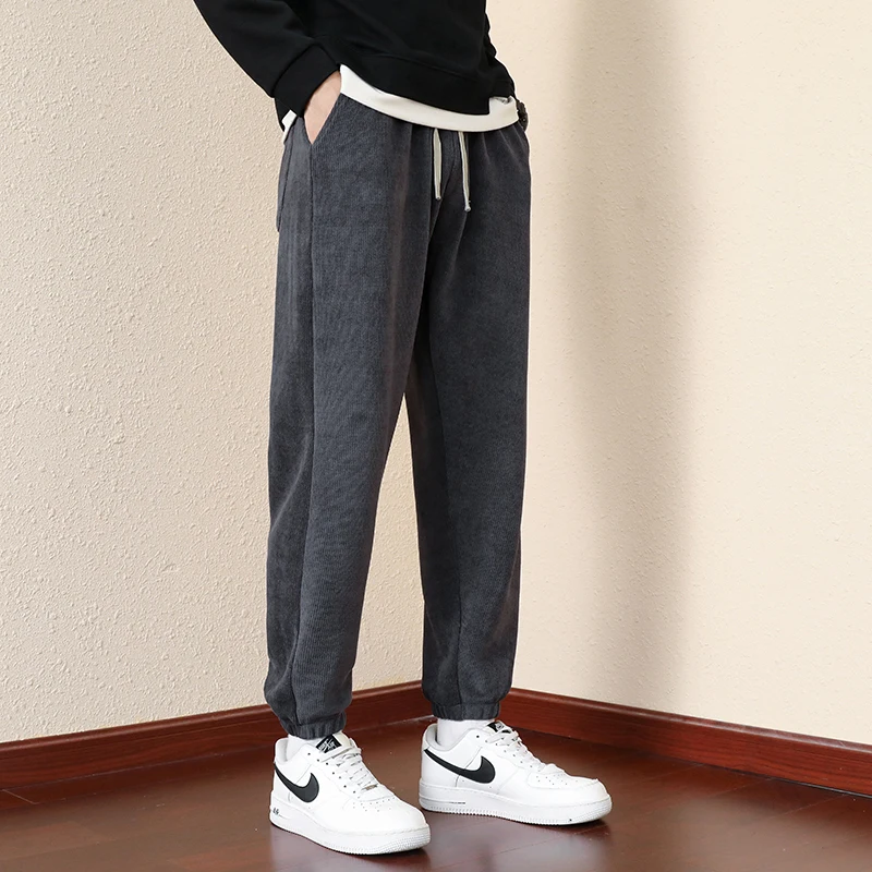 

Мужские весенне-осенние классические легкие новые спортивные штаны, модные повседневные спортивные штаны, высокоэластичные прямые свободные брюки для активного бега