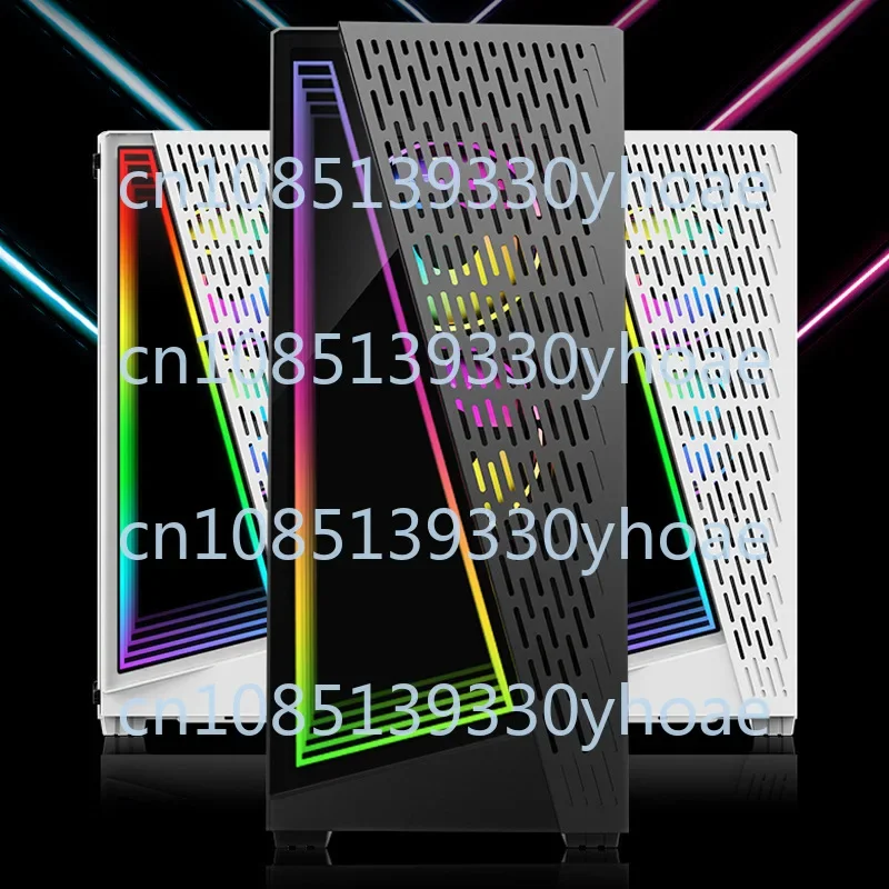 Desktop PC Computer Mainframe Shell Argb Shengguang Synchronous Side Transparent E-Sports Games Chassis