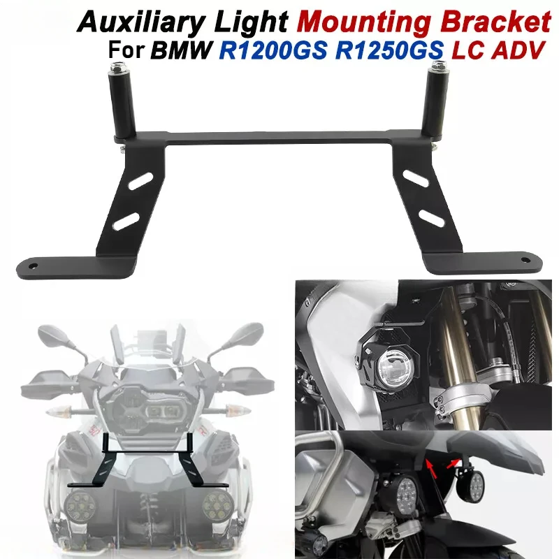 

R1200GS R1250GS Fog Light Led Bracket Auxiliary Lights Holder Support For BMW R1200 GS LC ADV R 1250 GS Adventure GSA 2014-2023