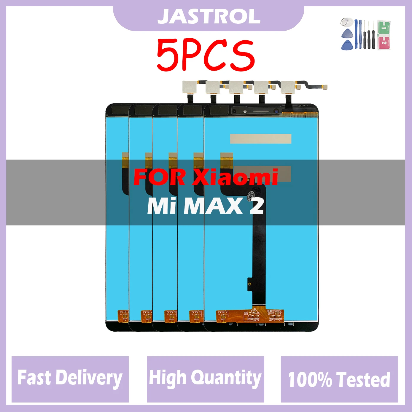 

5Pcs/Lot LCD For Xiaomi Mi MAX 2 LCD Display MDE40, MDI40 Touch Screen Digitizer Assembly Replacement For MAX2 MiMAX2 With Frame