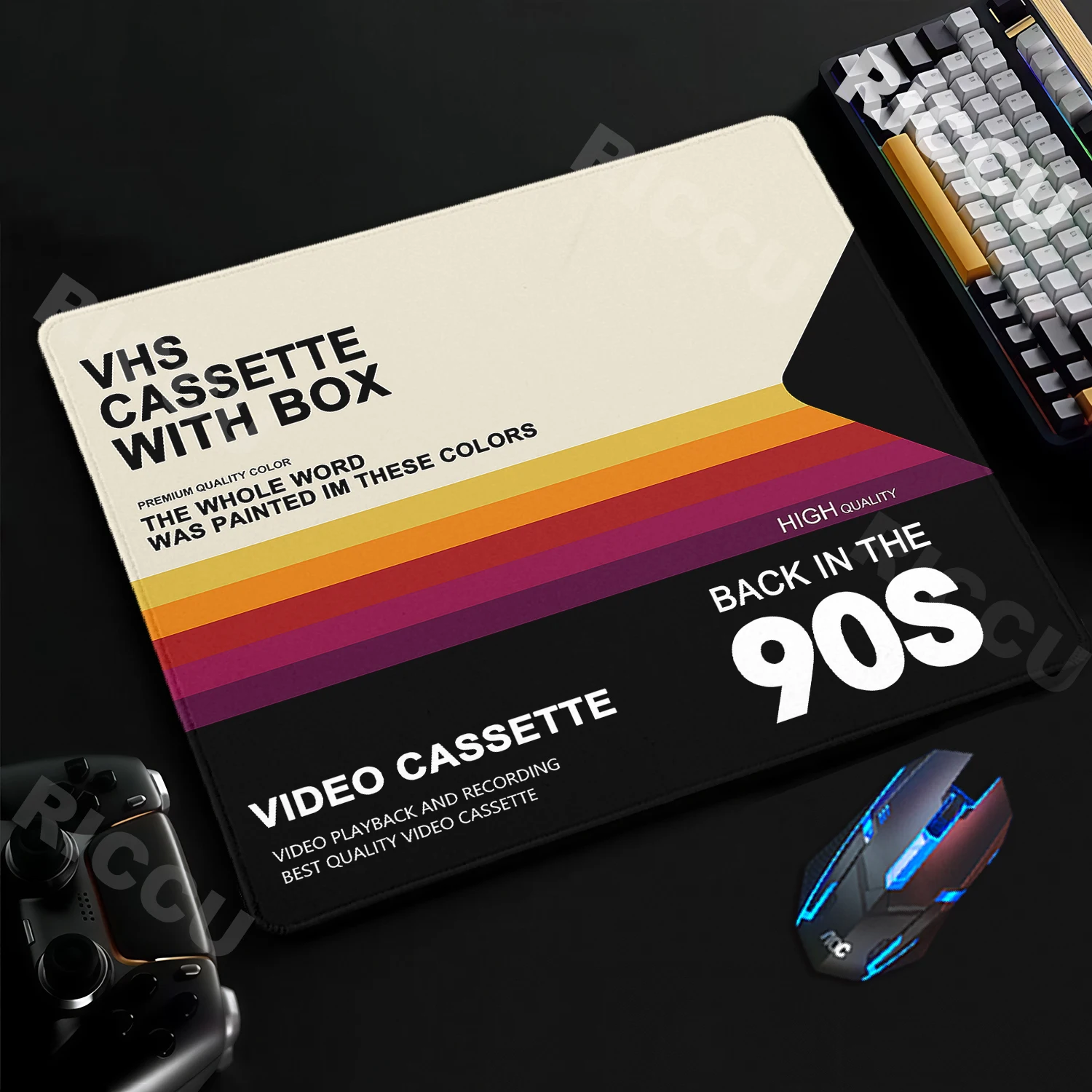 Mouse Pad VHS VHS Small Desk Mat PC Gamer Mats Retro Style Protector Mousepad Office Laptop Decort Pads Gaming Keyboard Mausepad
