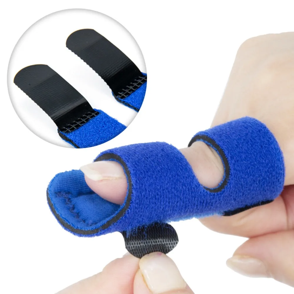 Finger Splint Index Finger Support Adjustable Support Brace Straightener Corrector Tie Strap Bandage SBR OK Cloth Aluminum Strip