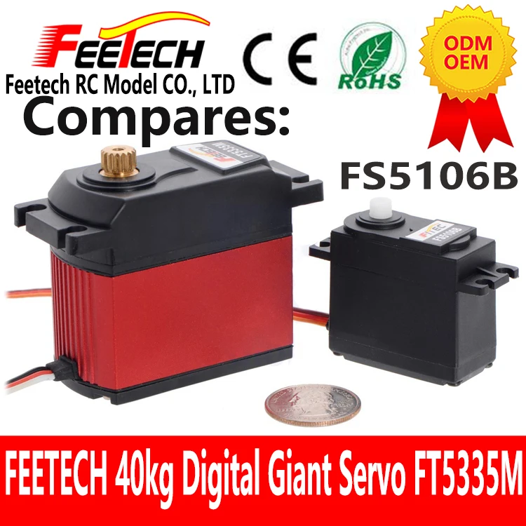 FT5335M Alto Torque 40kg RC Servo Motor 7.4V Metal Gear Digital Servo