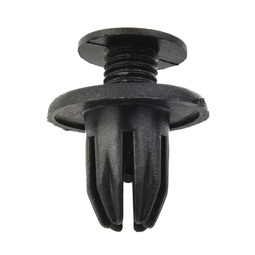 Interior Rivet Assortment Clip Fastener Accessories Bumper Plastic Black 50x Set 10mm Moulding Hole Engine Car