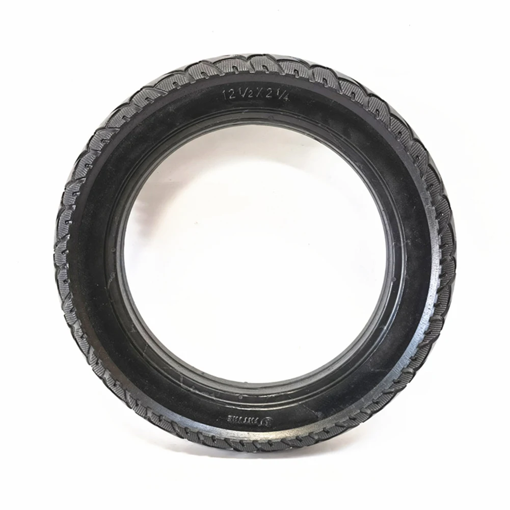 12 Inch Solid Tyre 840g Electric Bike Wear-resistance Accessories Black Replacement Rubber Spare Parts 12.5x2.50