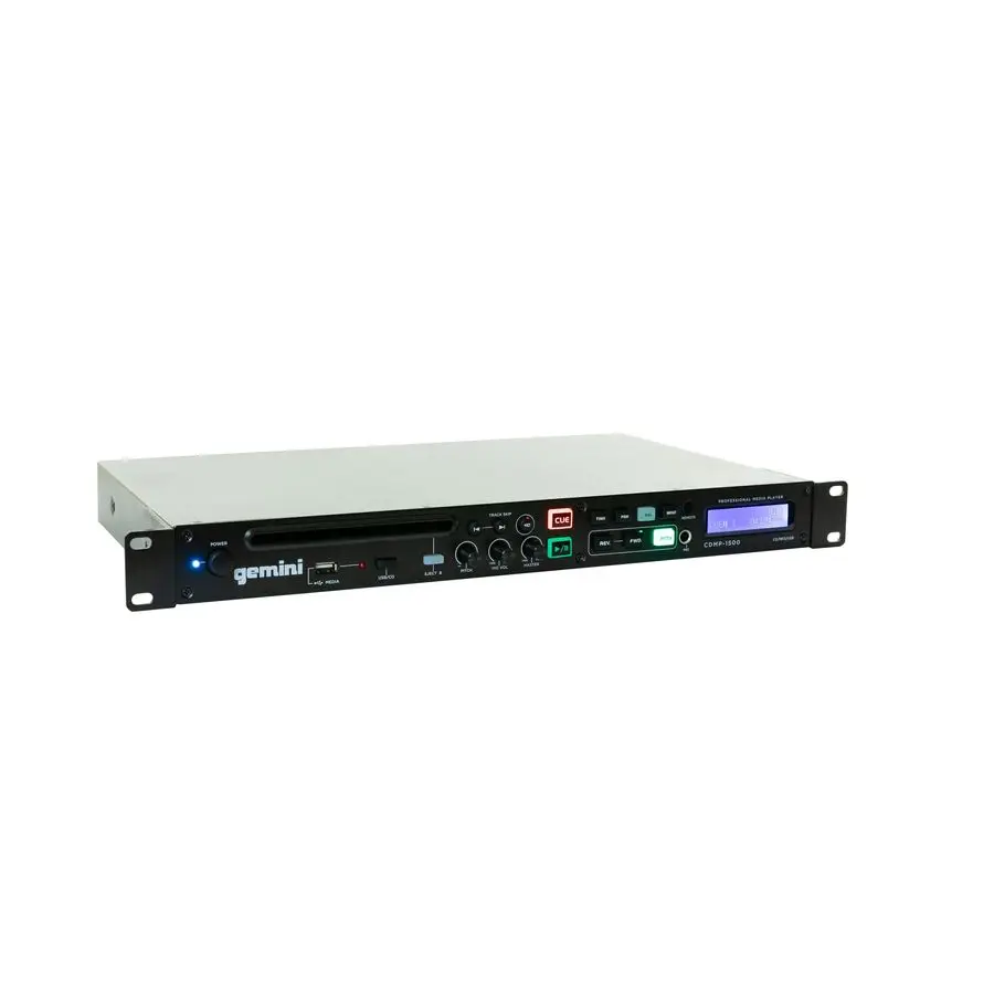 Reproductor de CD profesional para montaje en rack, reproductor de CD para DJ con control de paso, reproductor multimedia USB, tecnología antigolpes, salidas XLR RCA, Remo