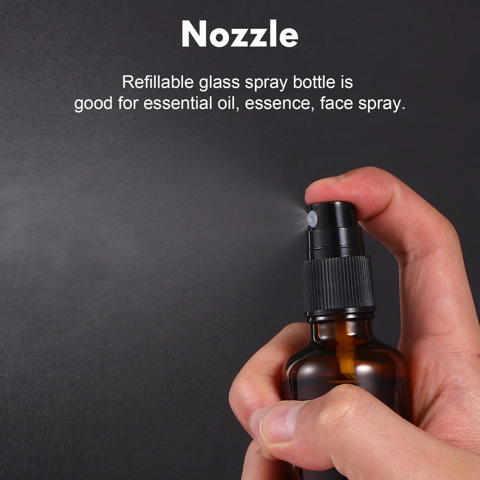 

Набор из 10 многоразовых стеклянных флаконов-спреев объемом 10 мл и 50 мл для эфирных масел, парфюмерии и мистов.