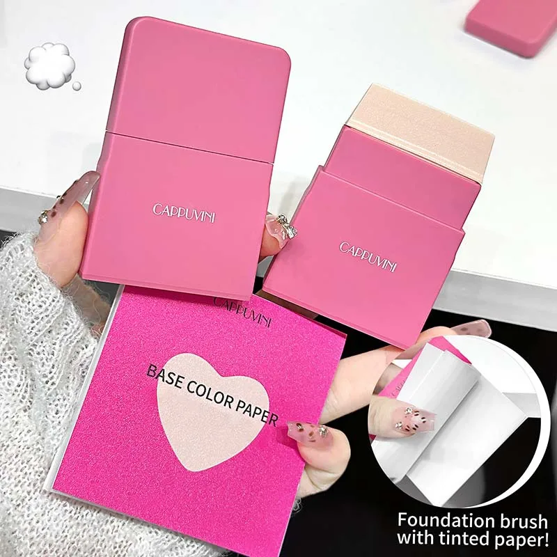 Rosa neuer Foundation-Pinsel und Mini-Multi-Use-ultradünne tragbare Lidschattenpinsel, Silikon-Maskenpinsel, Grundierung, Concealer, Make-up-Werkzeug