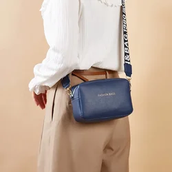 Bolso de mano y monedero para mujer, bolsa de mensajero informal de moda de diseñador Simple, bolso de hombro con correa ancha, bolso cruzado para teléfono pequeño para mujer