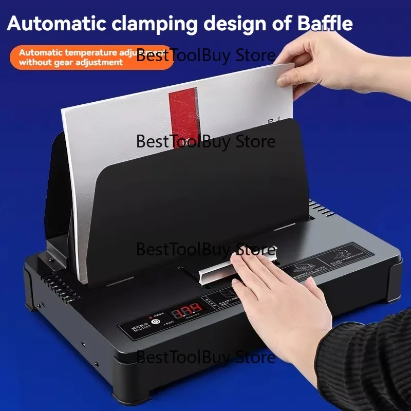 

Hot melt glue binding machine, office glue binding machine, fully automatic binding into book bidding machine