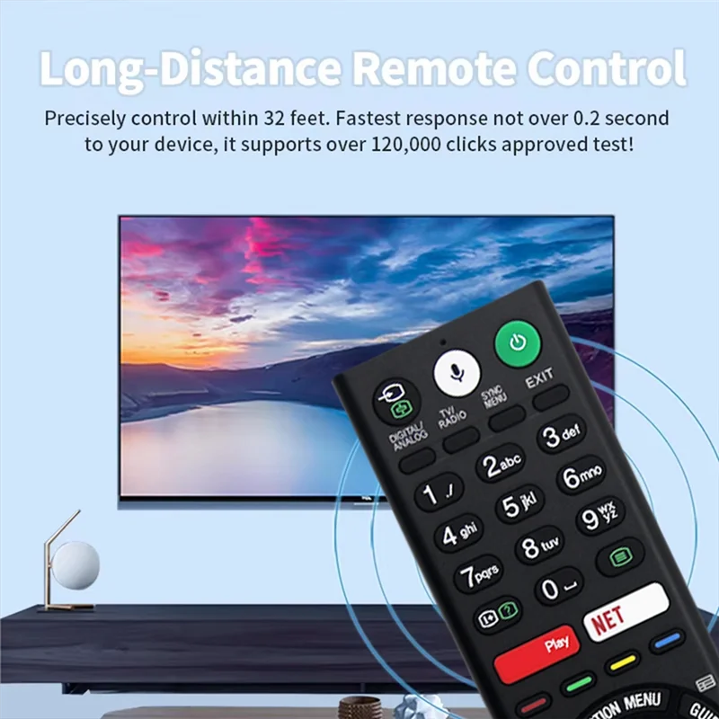 -ABPU استبدال جهاز التحكم عن بعد الصوتي RMF-TX210ES لأجهزة Sony Tvs وBravia Tvs لجميع تلفزيونات Sony 4K UHD LED LCD HD الذكية