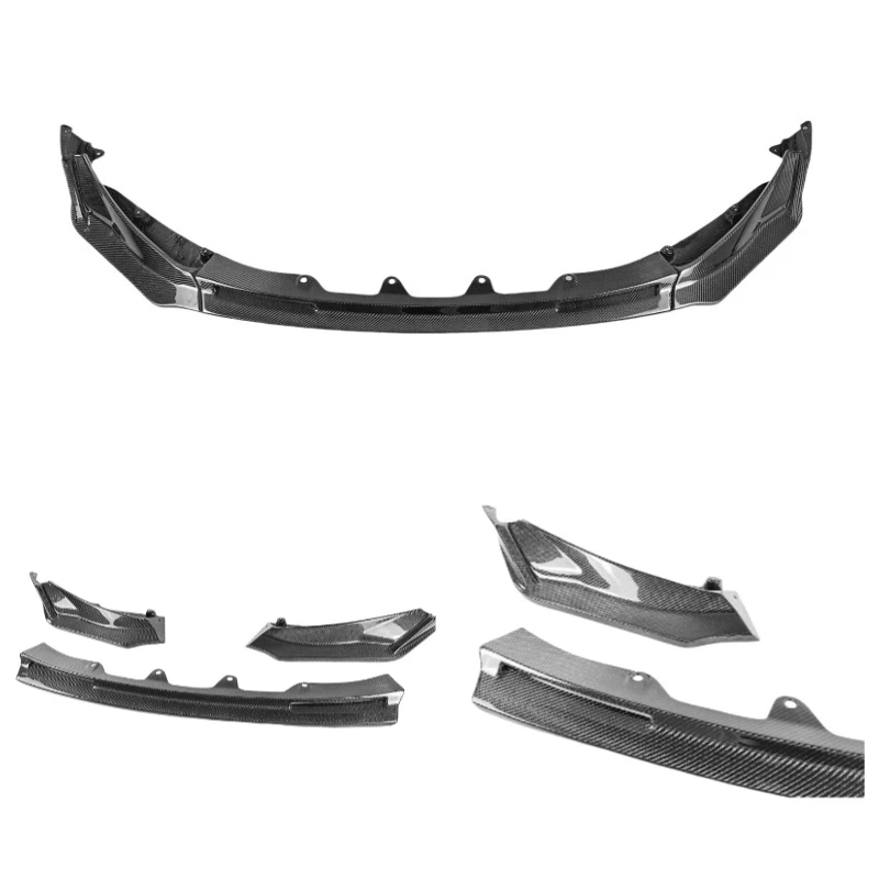 G80 M3 Front Lip 3-PC V Style Carbon Fiber Front Spoiler Lip for BMW G80 G82 G83 M3 M4