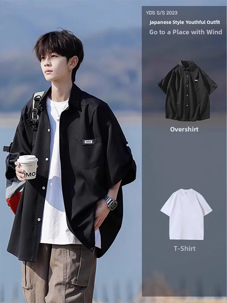 

Bla Ice Silk ort Sve irt Set Мужской американский элитный комплект Feeling 2025 Новый f Sve One Цельный комплект Youthful irt