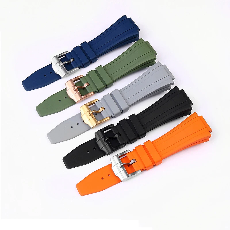 Cao Cấp Cao Cấp Fluoro Cao Su Dây Đeo Đồng Hồ G-SHOCK GA-2100/2110 GM5600 Dây Đeo Kim Loại Khóa Bướm Phụ Kiện