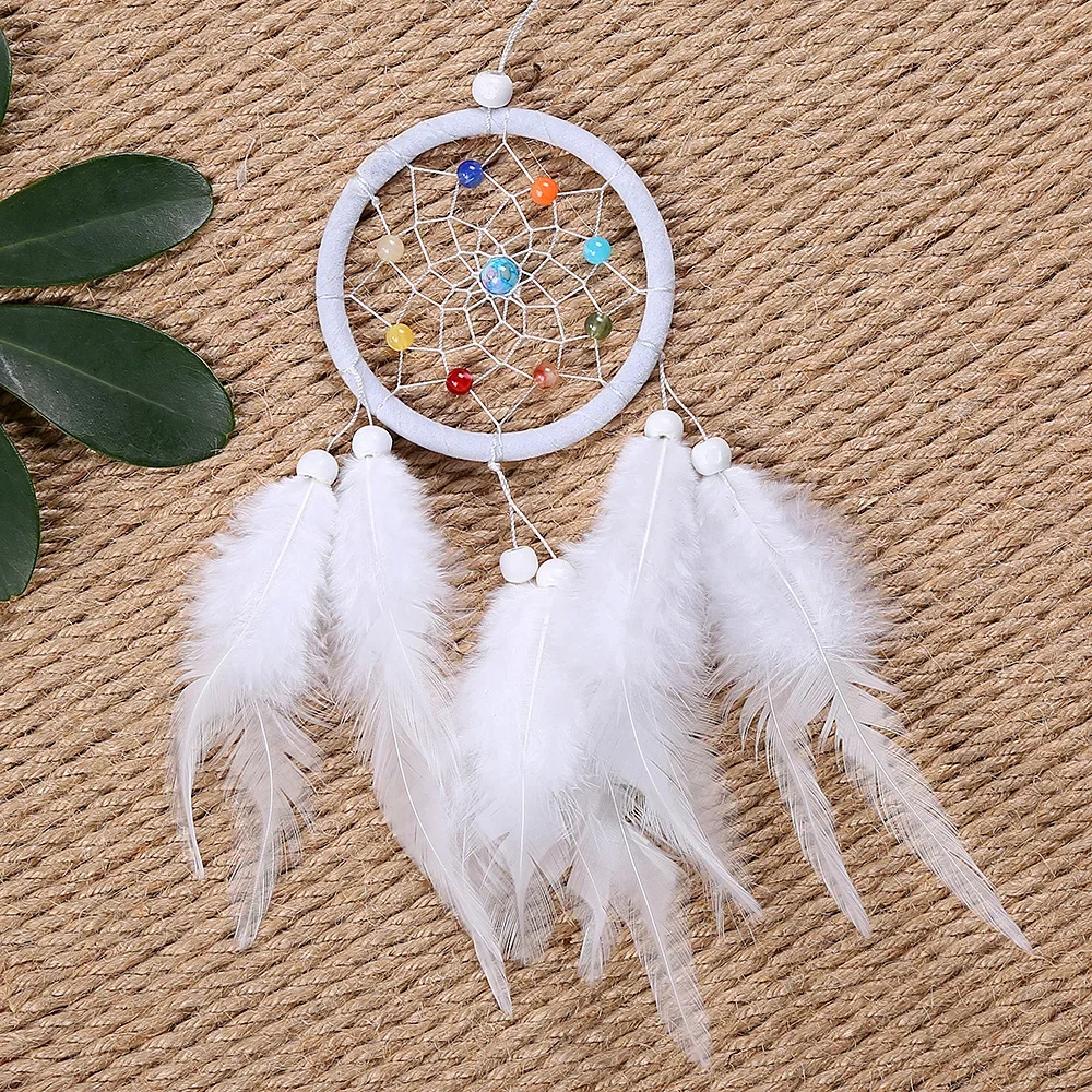 Indian Style Dream Catcher Creative Mini Car Pendant Craft Gift Birthday Gift Decoration Crafts Room Decor Aesthetic Macrame