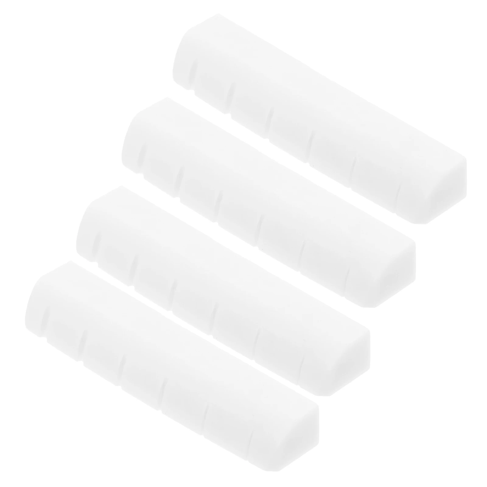 

4pcs Cow Bone String Nut Parts for Acoustic Guitar Instrument Pins Bridge Durable Practical Sound Quality Accessories